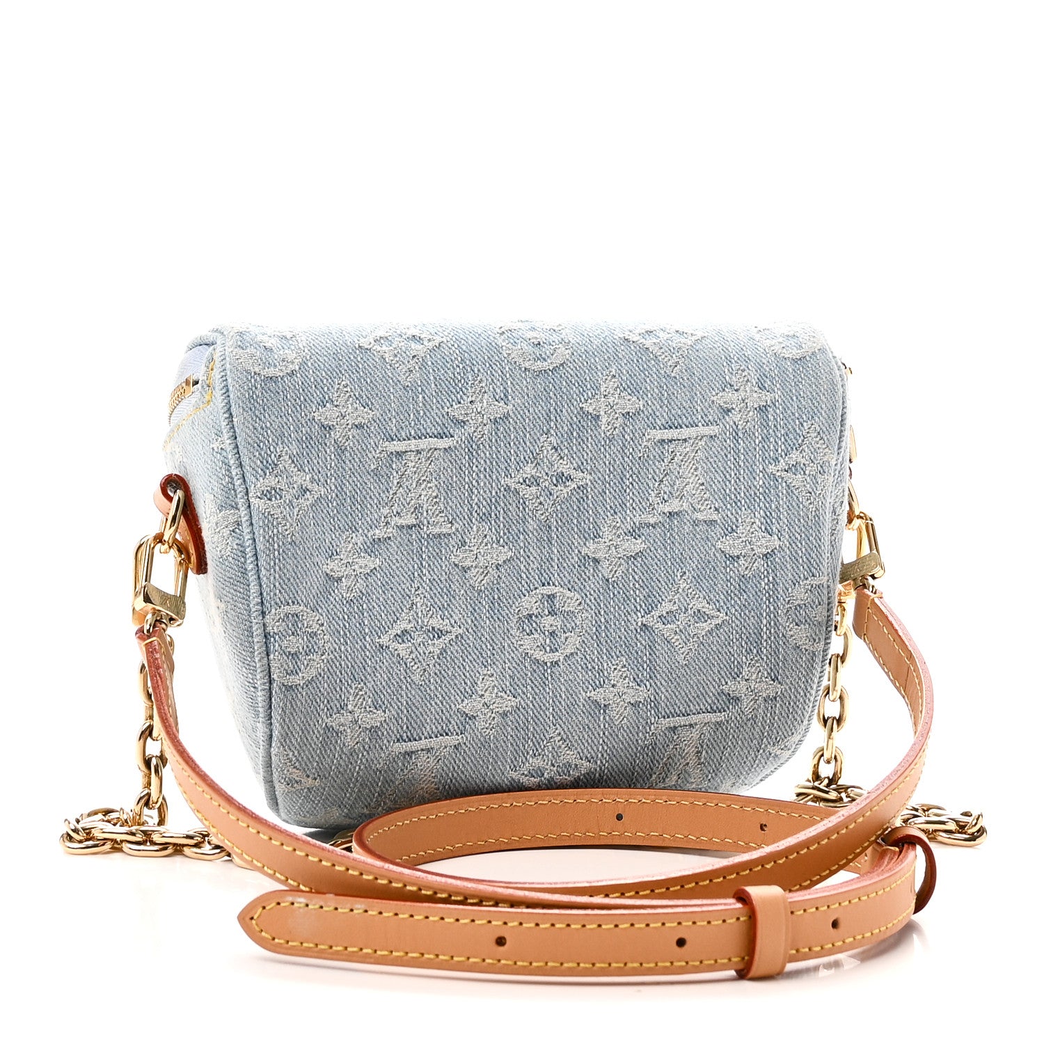Louis Vuitton Monogram Denim Mini Bumbag Sky Blue 6 of 10