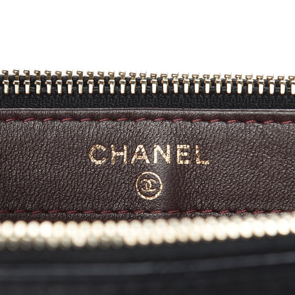 Chanel Lambskin Quilted Small Clutch With Chain Black 8 of 18