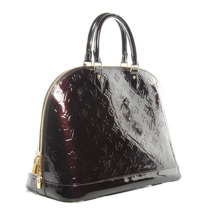 Louis Vuitton Vernis Alma GM Amarante 3 of 8