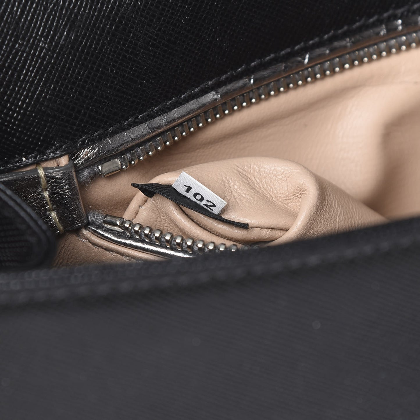 Saffiano Turnlock Chain Shoulder Bag Black