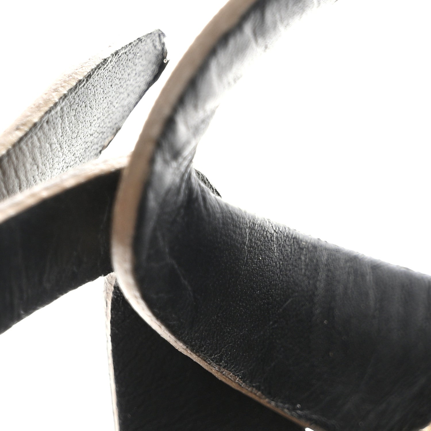 Saint Laurent Metallic Eel Tribute 105 Platform Sandals 37 Gold 9 of 10