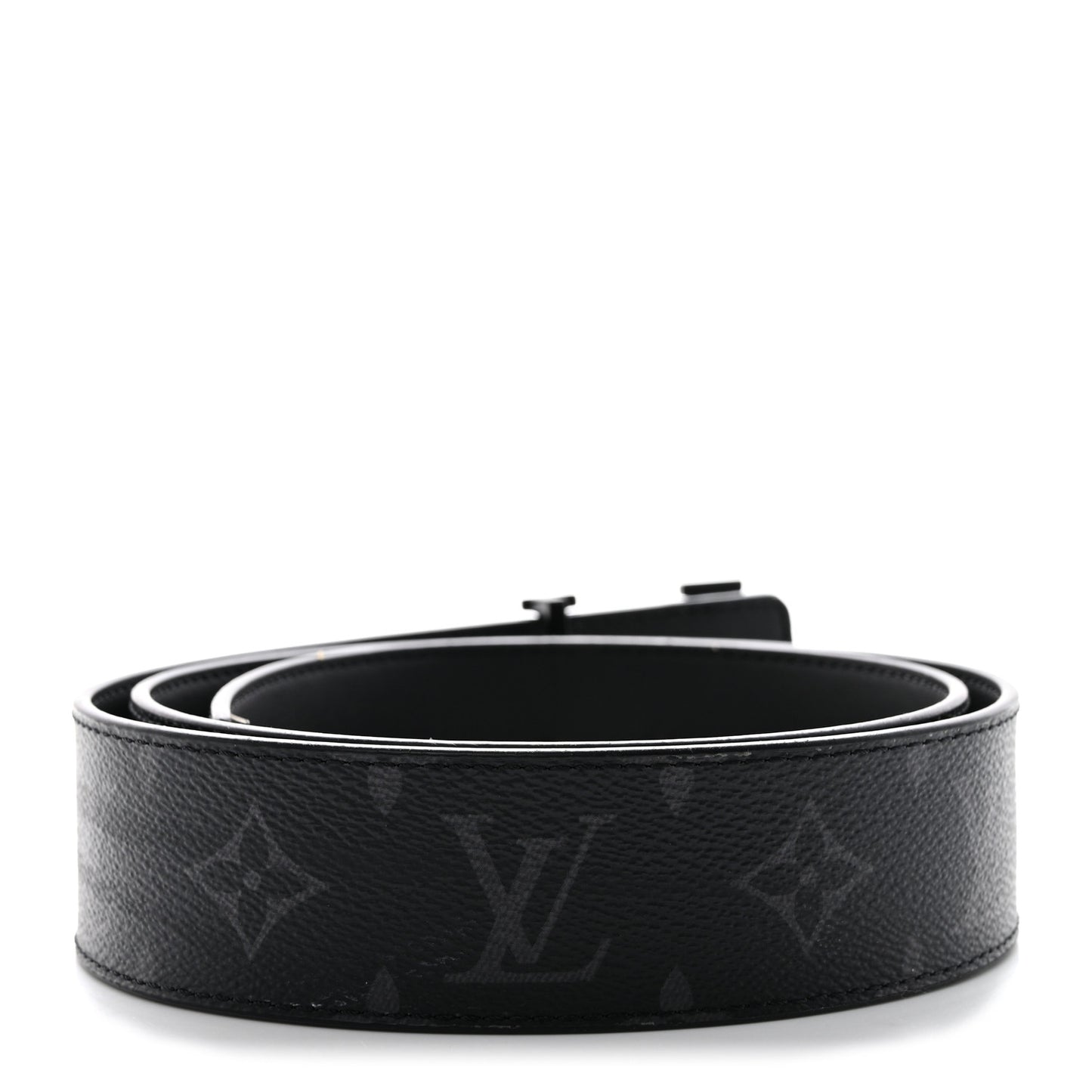 Monogram Eclipse Taigarama 40mm LV Initiales Reversible Belt 90 36 Black