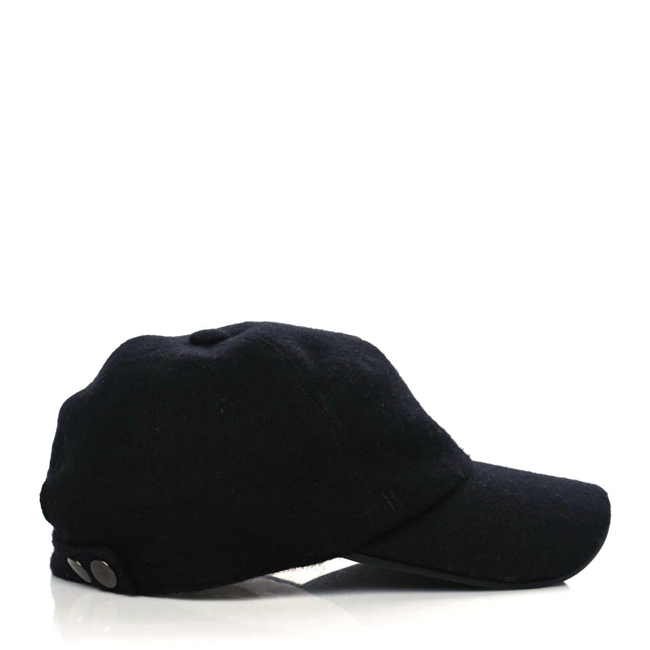 Hermes Cashmere Silk Cap 58 Black 3 of 7
