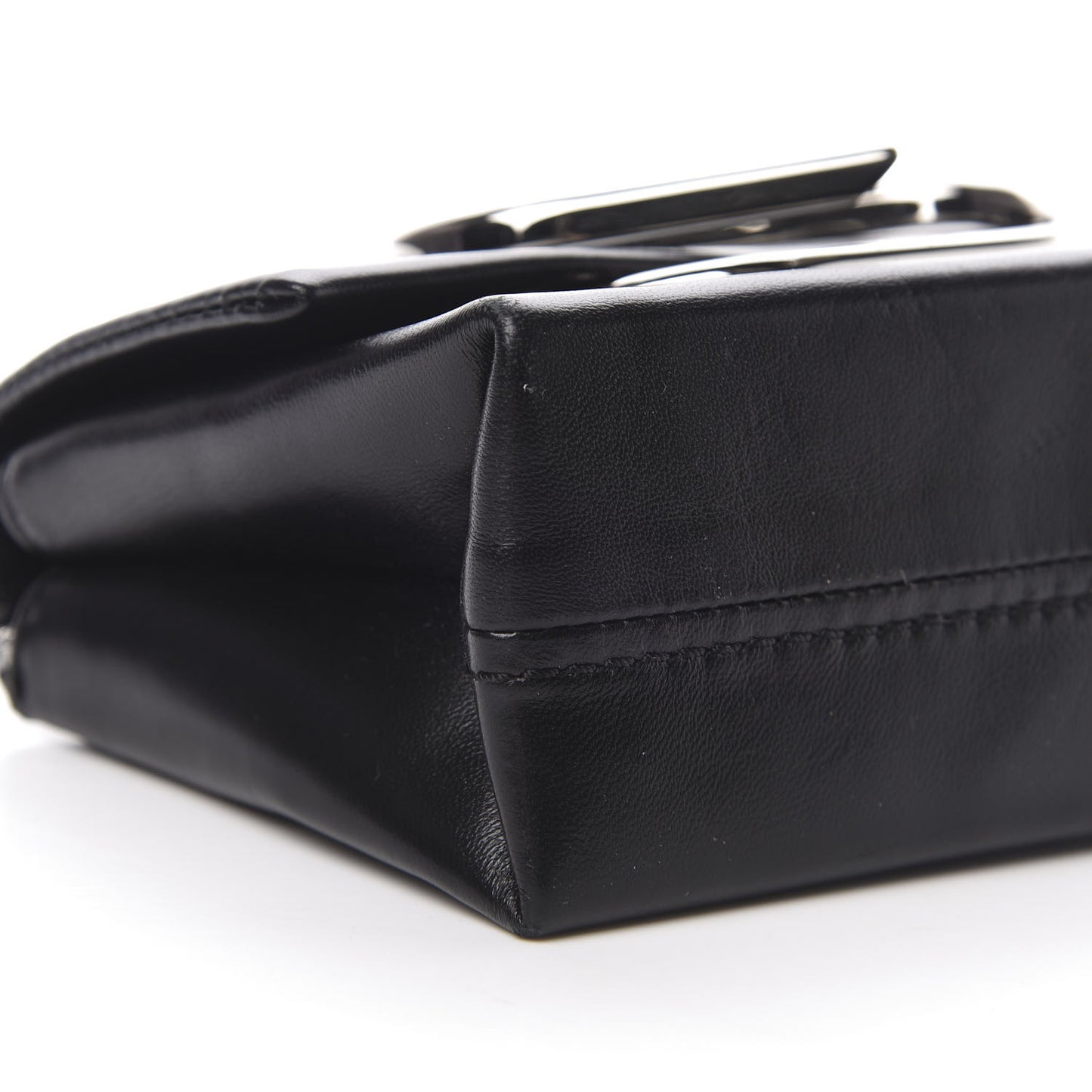 3.1 Calfskin Alix Soft Flap Clutch Black