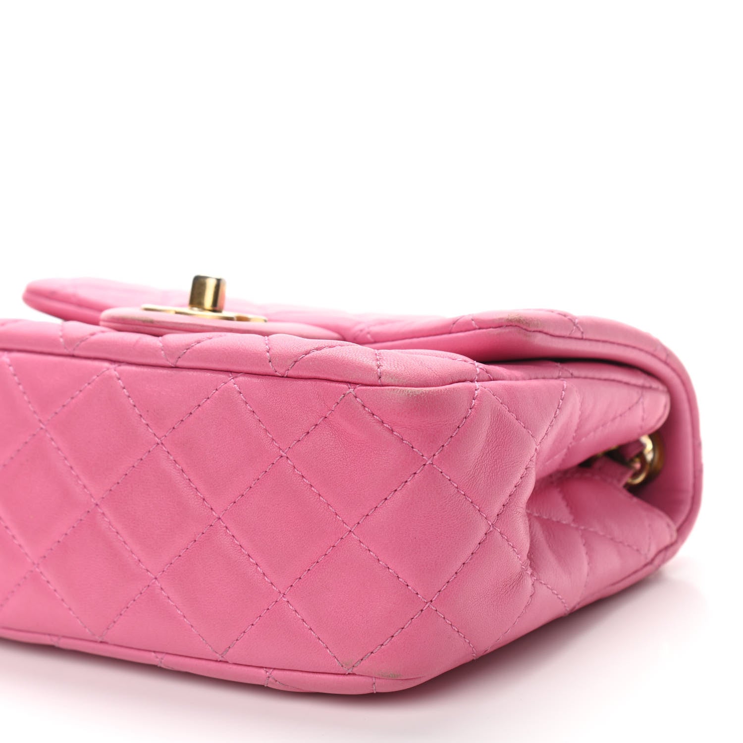 Chanel Lambskin Quilted Mini Pearl Crush Flap Pink 5 of 11