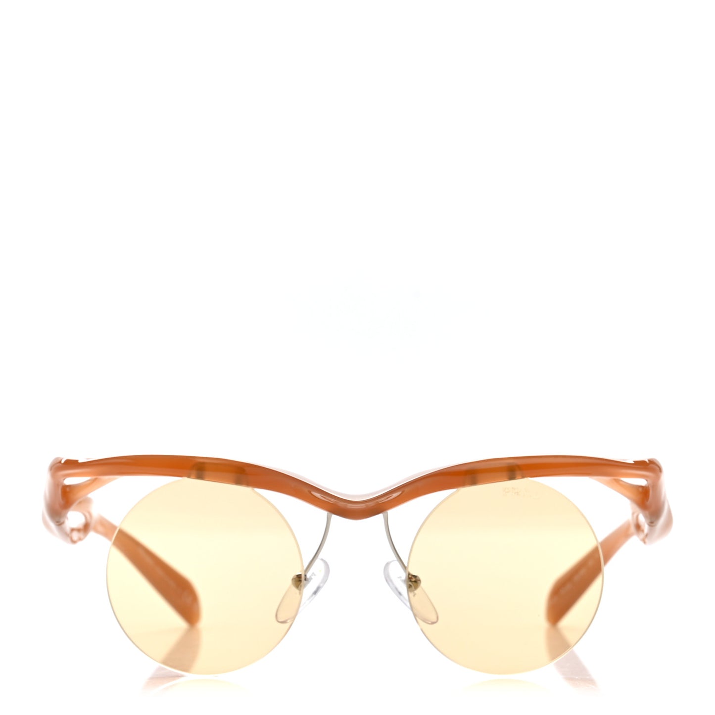 Acetate Rimless Sunglasses SPR A24 Brown