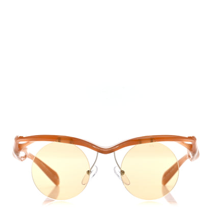 Prada Acetate Rimless Sunglasses SPR A24 Brown 2 of 8