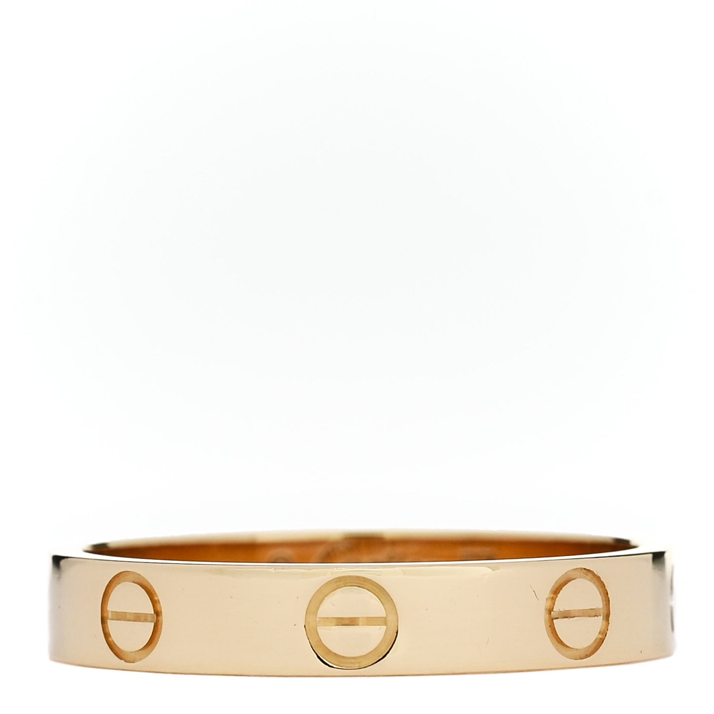 18K Yellow Gold 3.5mm LOVE Wedding Band Ring 57 8