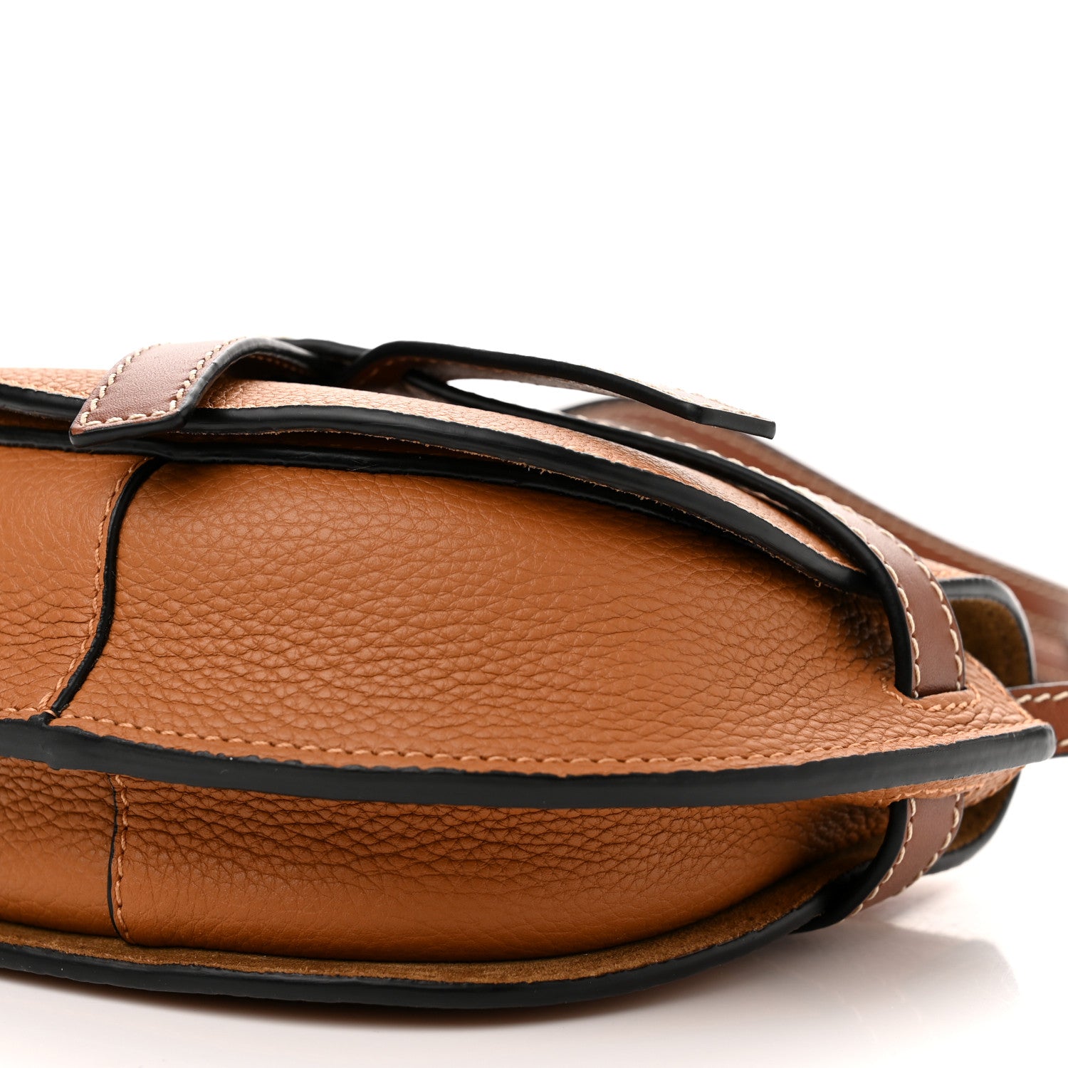 Loewe Grained Calfskin Mini Gate Crossbody Bag Caramel Pecan 10 of 11