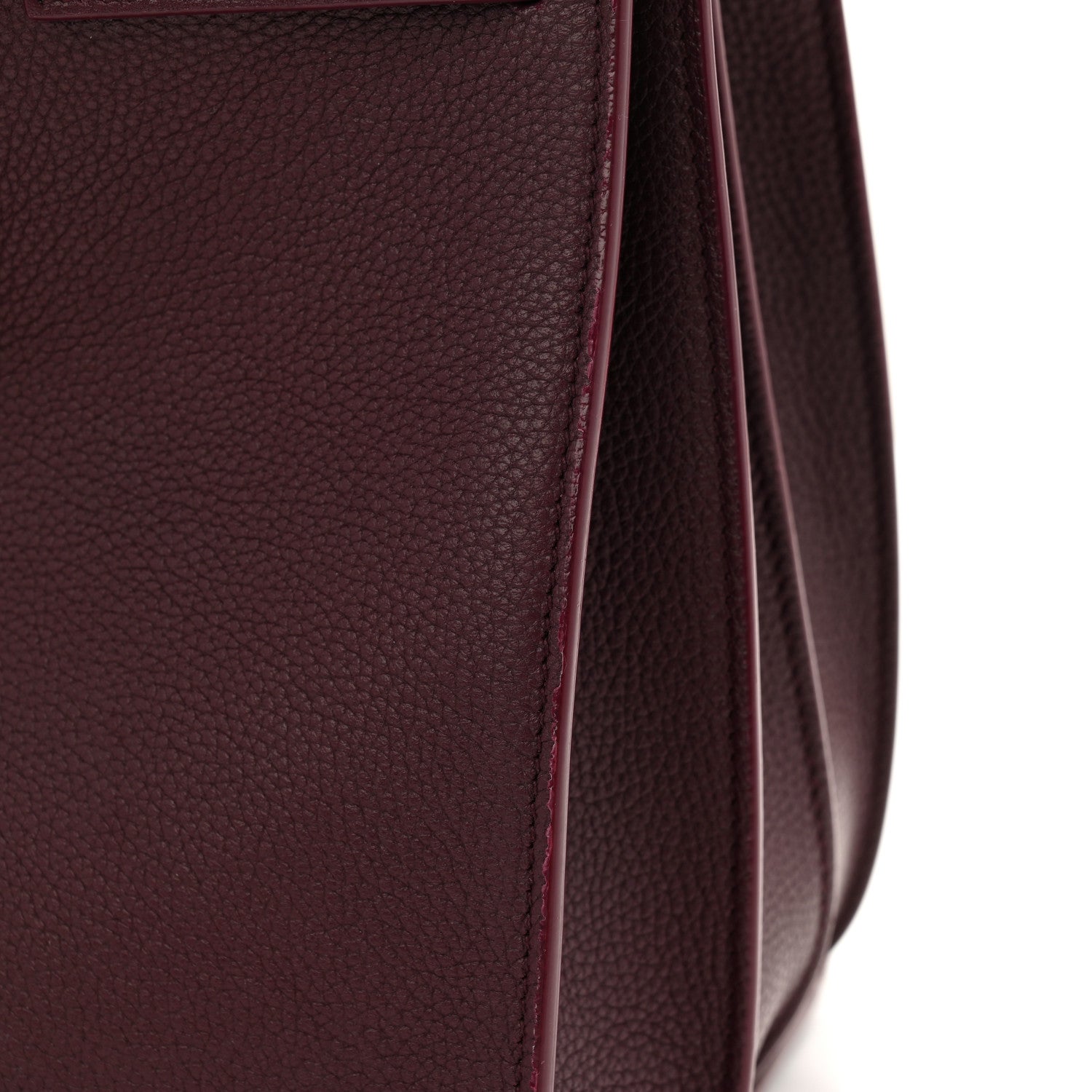 Saint Laurent Grained Calfskin Small Supple Sac De Jour Rouge Cabernet 13 of 13