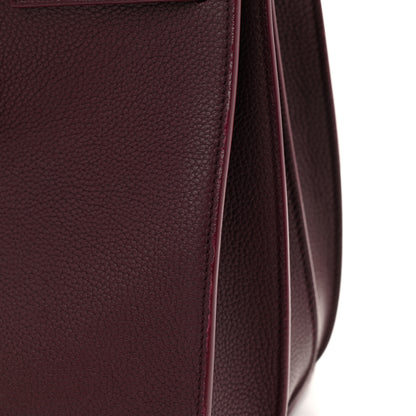 Saint Laurent Grained Calfskin Small Supple Sac De Jour Rouge Cabernet 13 of 13
