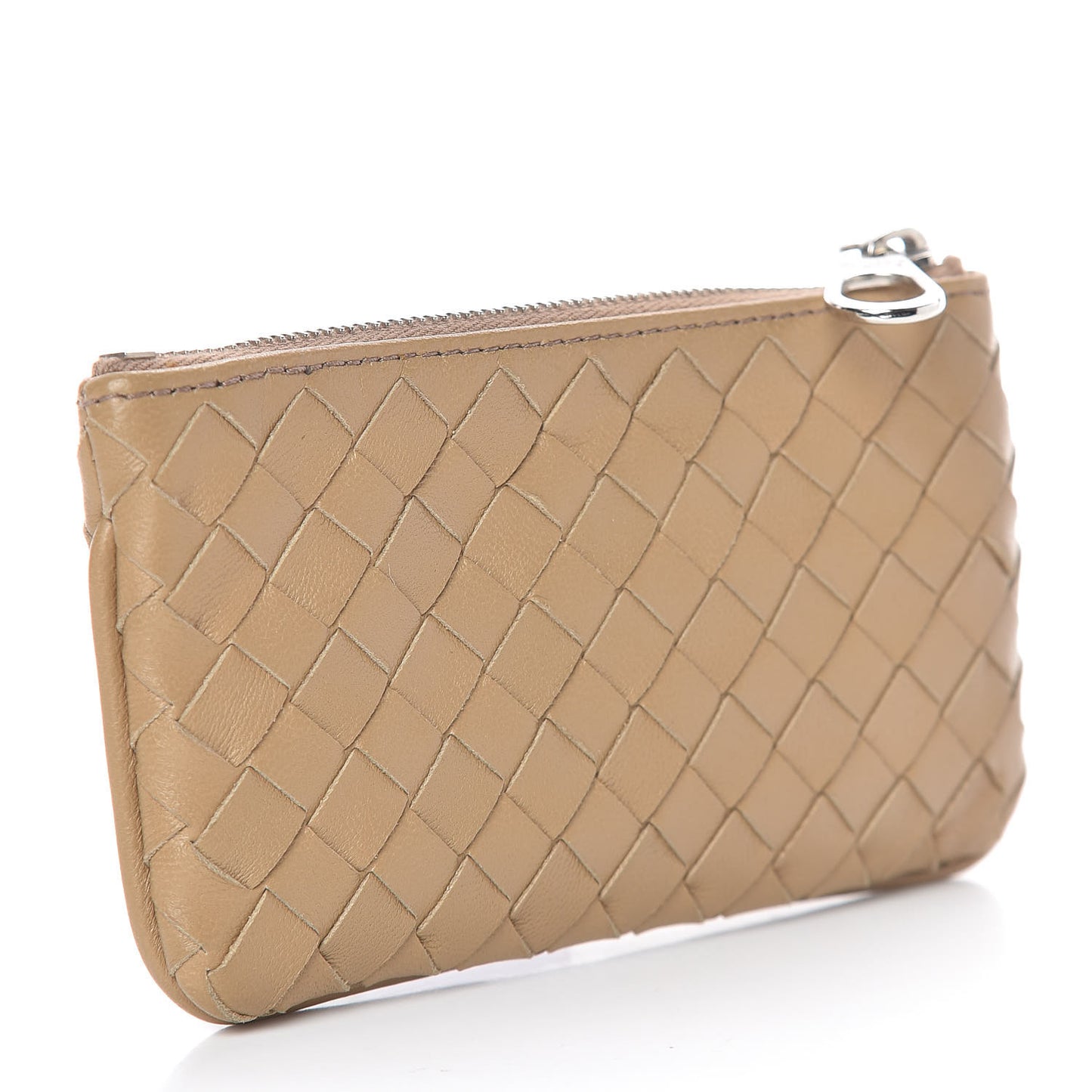 Nappa Intrecciato Key Holder Camel
