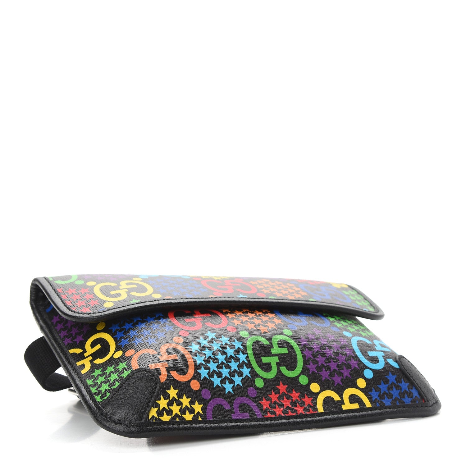 Gucci GG Supreme Monogram Psychedelic Slim Belt Bag Black 4 of 9