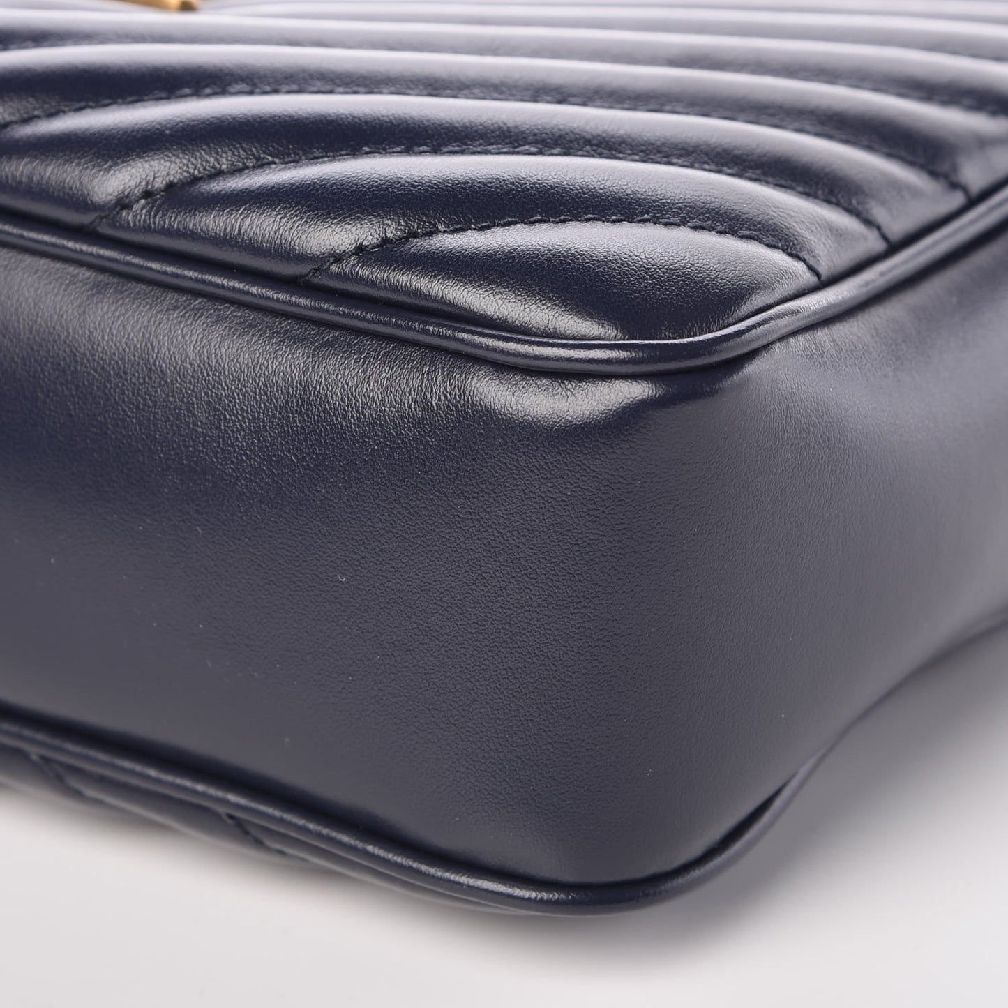Calfskin Matelasse Monogram Lou Camera Bag Navy