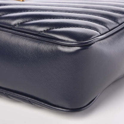 Saint Laurent Calfskin Matelasse Monogram Lou Camera Bag Navy 8 of 8