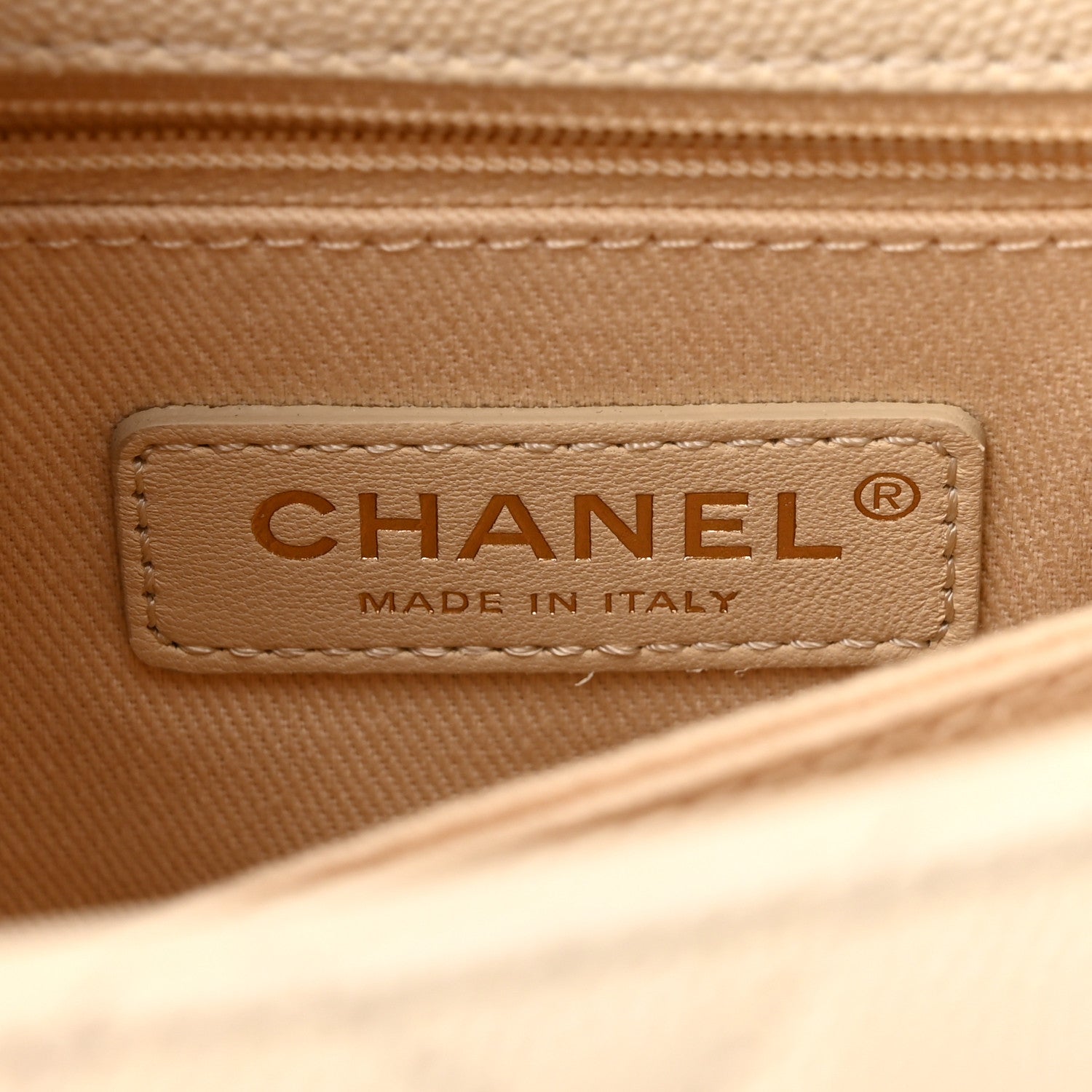 Chanel Caviar Quilted Mini Coco Handle Flap Beige 6 of 12