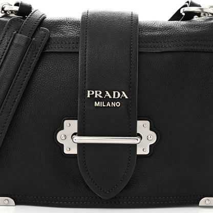 Prada Glace Calf Large Soft Cahier Bag Black Astrale 9 of 12