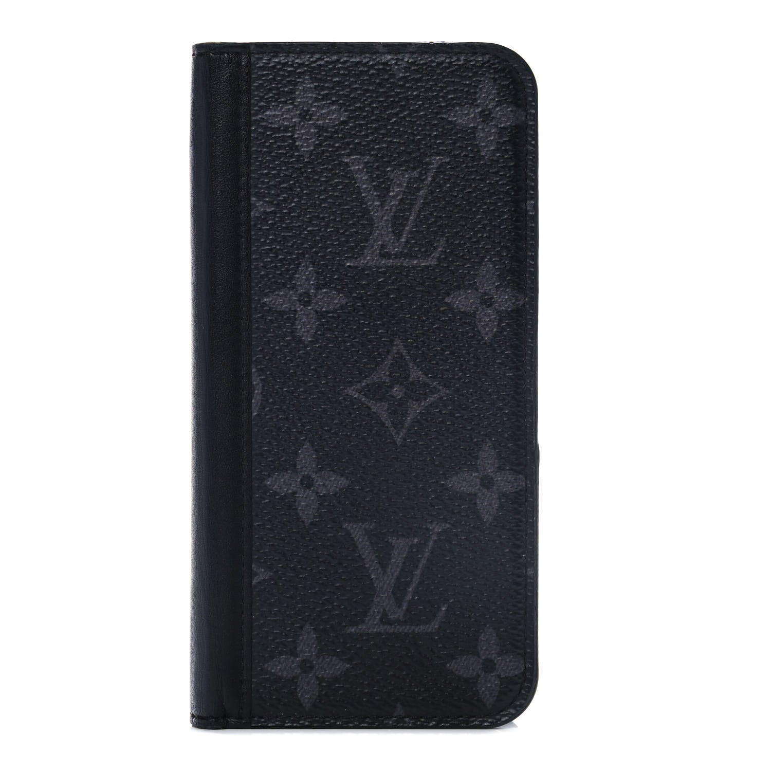 Louis Vuitton Monogram Eclipse iPhone XS Max Folio Case Black 1 of 9