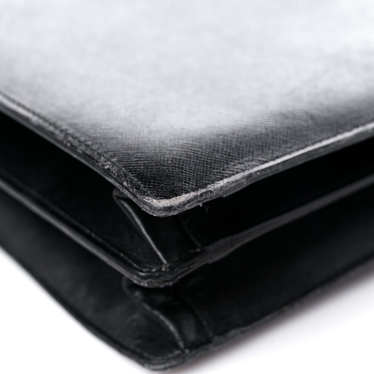 Saffiano Briefcase Black