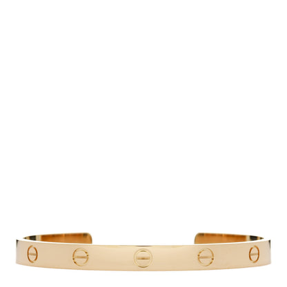 Cartier 18K Yellow Gold LOVE Cuff Bracelet 19 1 of 4