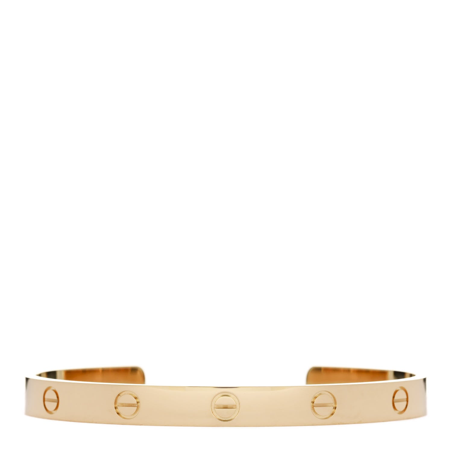 Cartier 18K Yellow Gold LOVE Cuff Bracelet 19 1 of 4