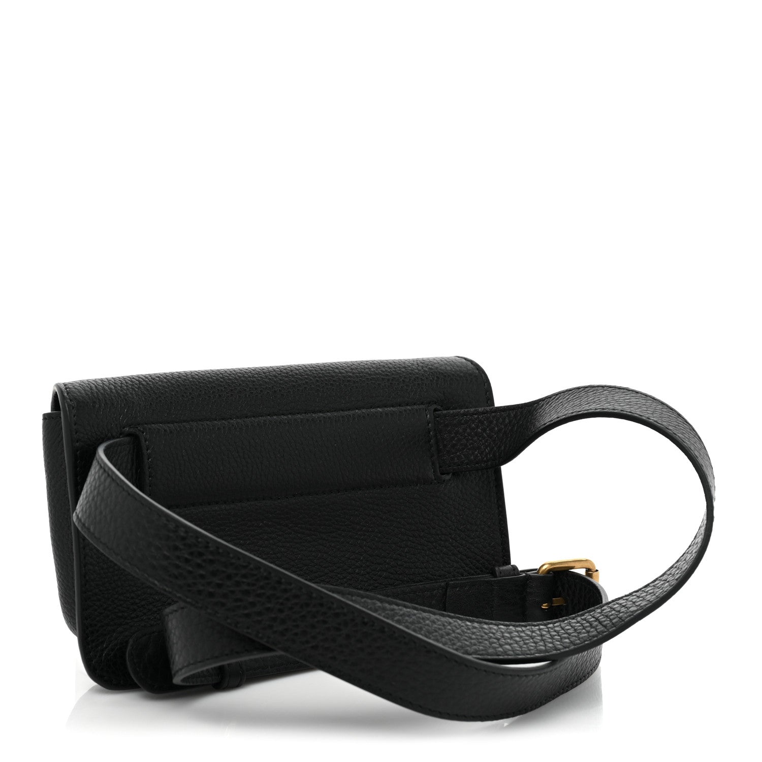 Gucci Pebbled Calfskin Soho Flap Belt Bag Black 3 of 8