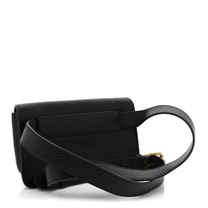 Gucci Pebbled Calfskin Soho Flap Belt Bag Black 3 of 8