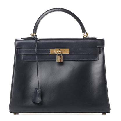 Hermes Box Kelly Retourne 32 Indigo 1 of 14