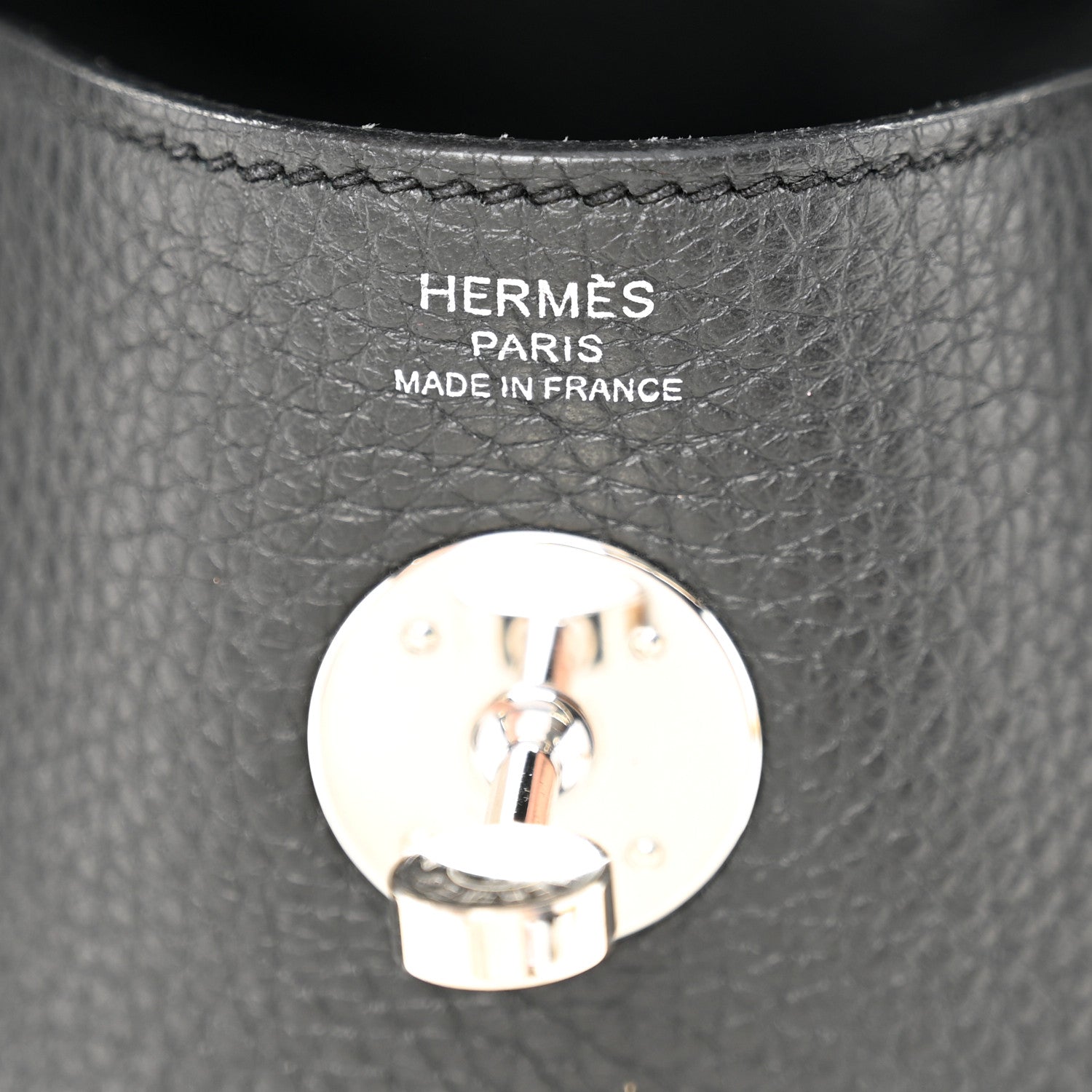 Hermes Taurillon Clemence Lindy 26 Black 6 of 10