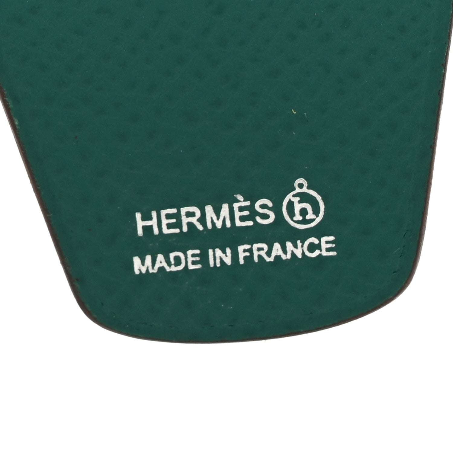 Hermes Lambskin Epsom Suede Petit H Mushroom Charm 3 of 5
