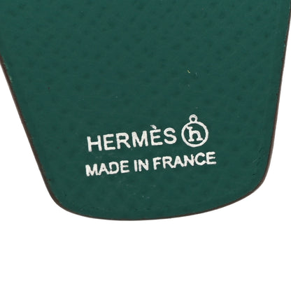 Hermes Lambskin Epsom Suede Petit H Mushroom Charm 3 of 5
