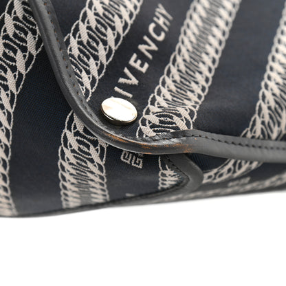 Givenchy Canvas Jacquard Medium Bond Tote Oil Blue 15 of 15