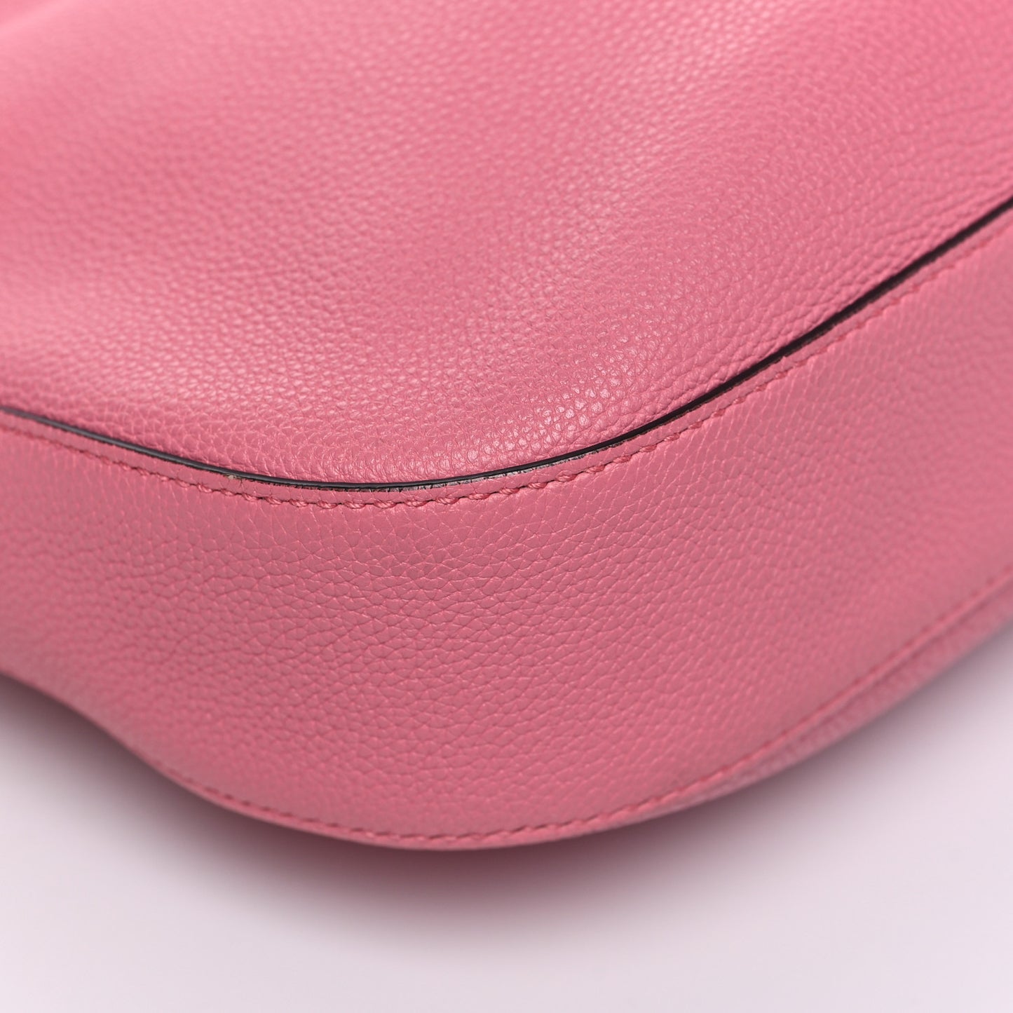 Soft Grained Calfskin Large Jackie Hobo Glossy Pink