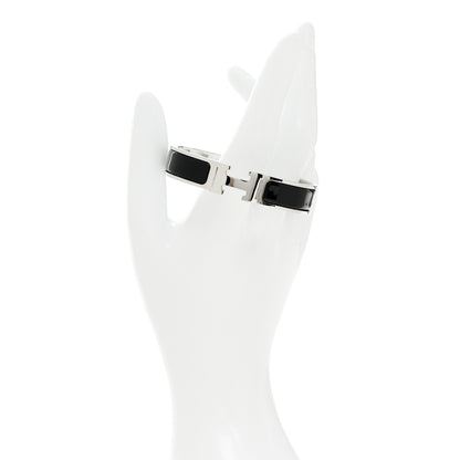 Hermes Enamel Narrow Clic Clac H Bracelet PM Black 2 of 4
