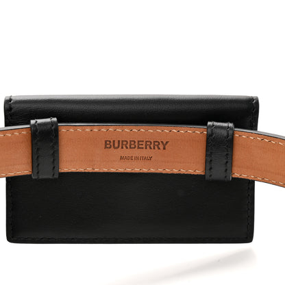 Burberry Smooth Calfskin Quilted Check TB Envelope Belt Bag Black 7 of 10