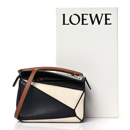 Loewe Calfskin Mini Puzzle Bag Deep Blue Soft White 9 of 9