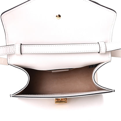 Gucci Calfskin Mini Sylvie Top Handle Bag White 8 of 10