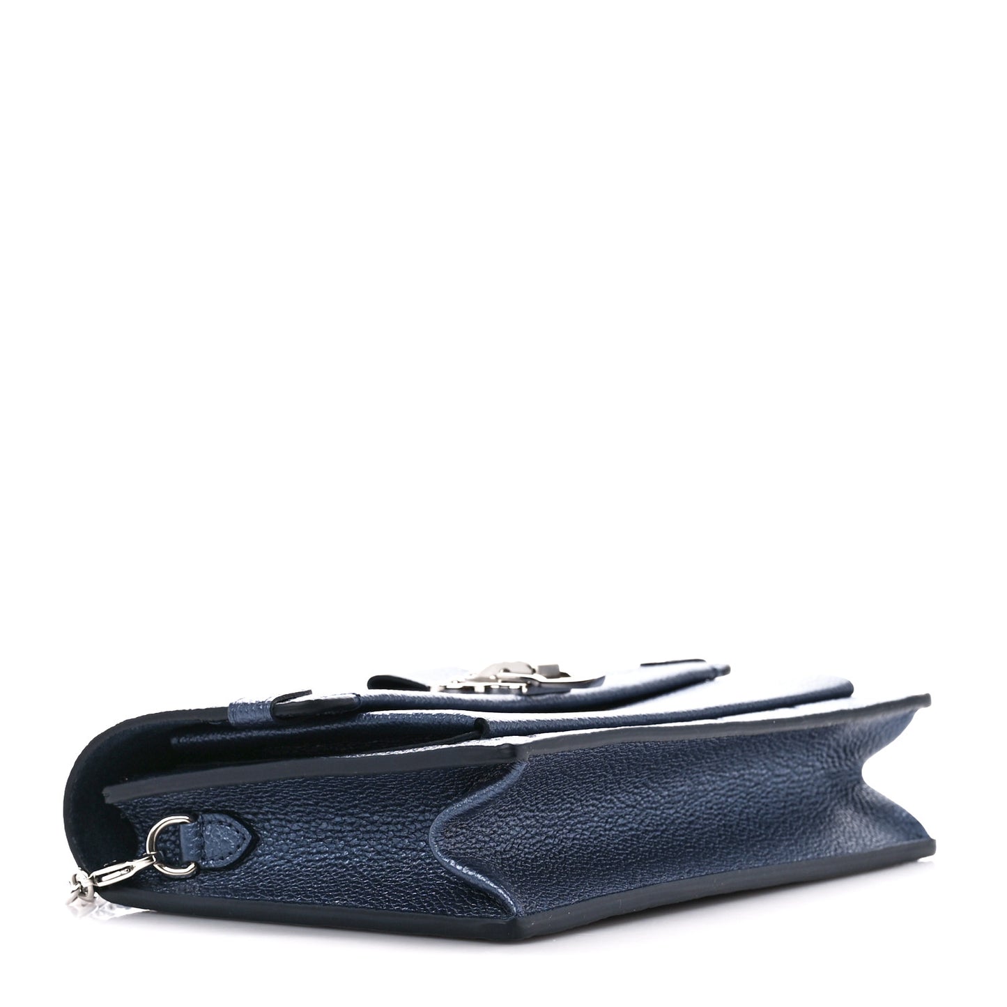 Metalli Empreinte Monogram Vavin Chain Wallet Navy Nacre
