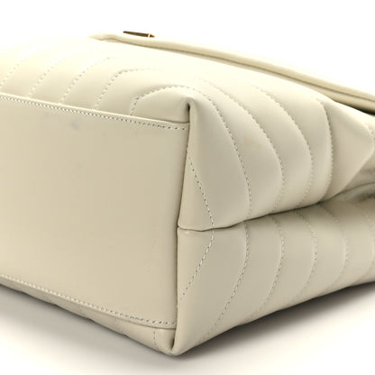 Saint Laurent Calfskin Y Quilted Monogram Medium Loulou Chain Satchel Crema Soft 11 of 11