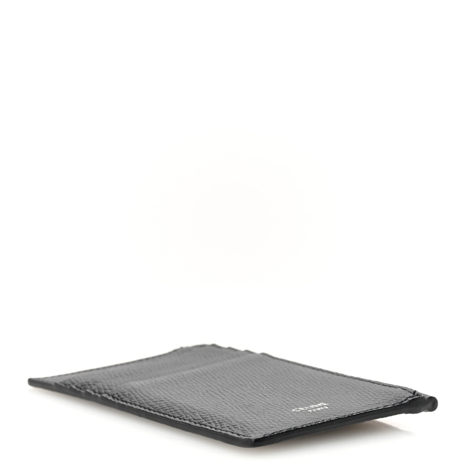 Celine Grained Calfskin Zipped Card Holder Black 4 of 7