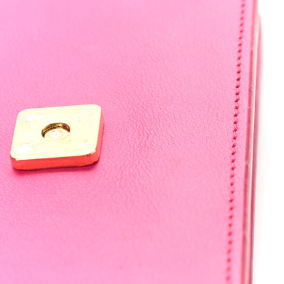 Fendi Vitello Flamingo Tube Wallet on Chain Fuchsia 15 of 16