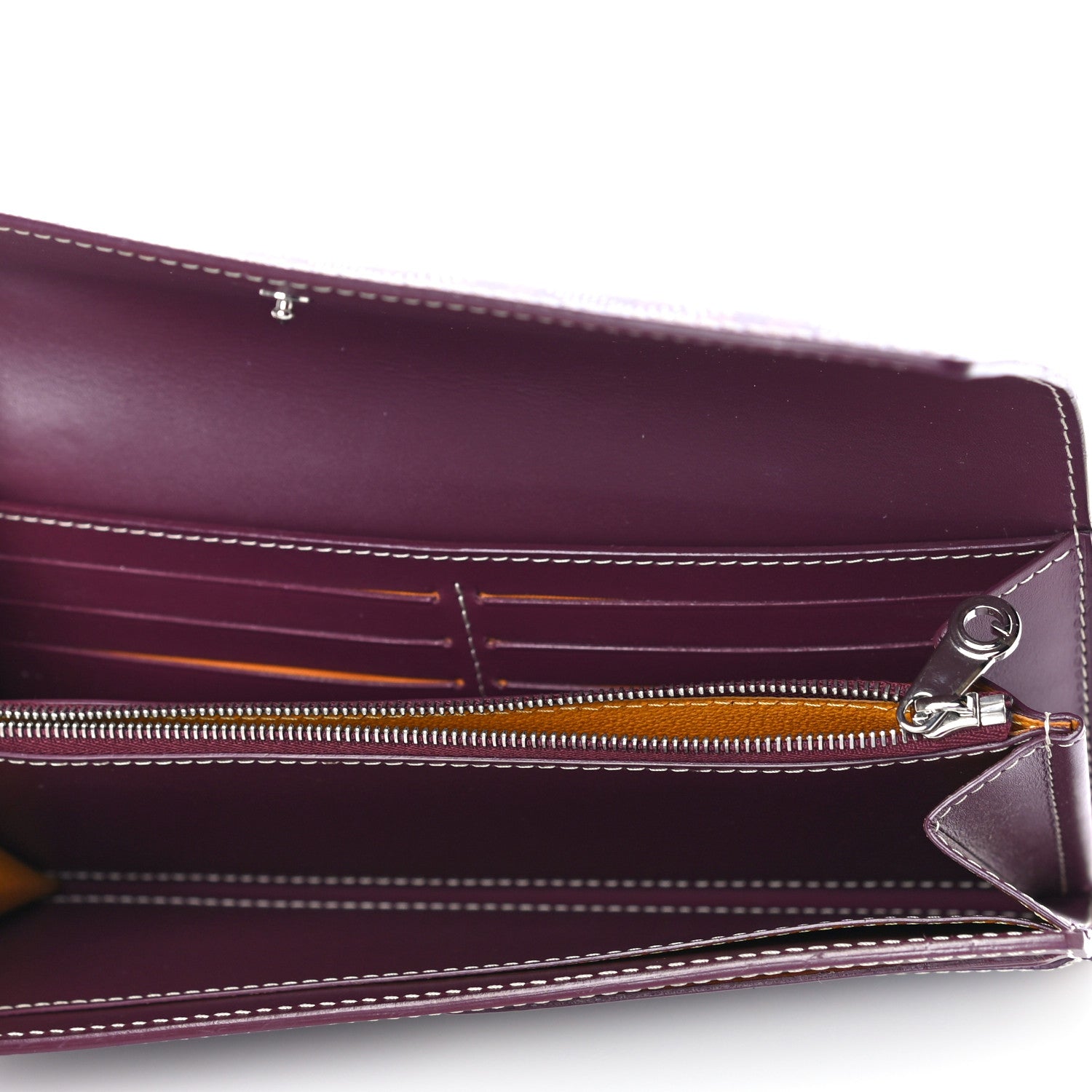 Goyard Goyardine Varenne Long Wallet Burgundy 5 of 11