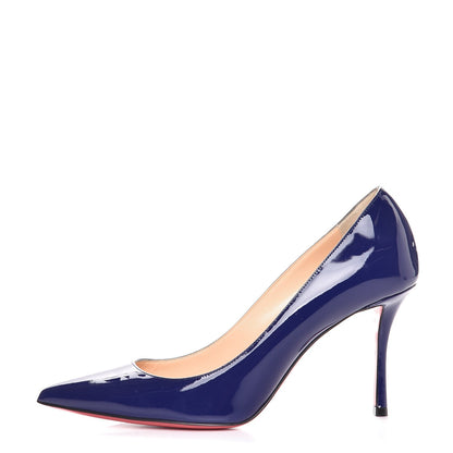 Christian Louboutin Patent Decoltish 85 Pumps 37 Purple Pop 1 of 7