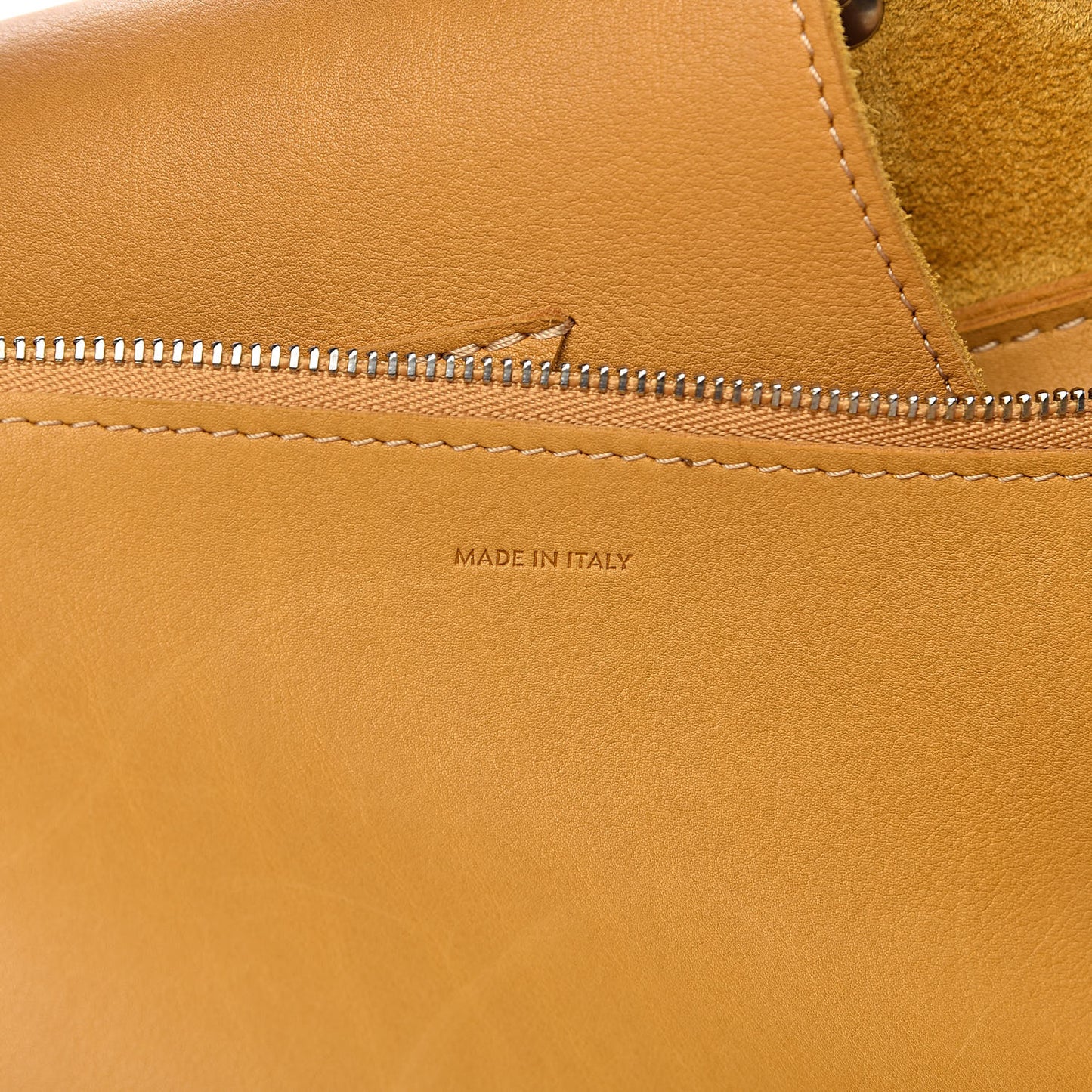 Soft Bare Calfskin Medium Big Bag Honey
