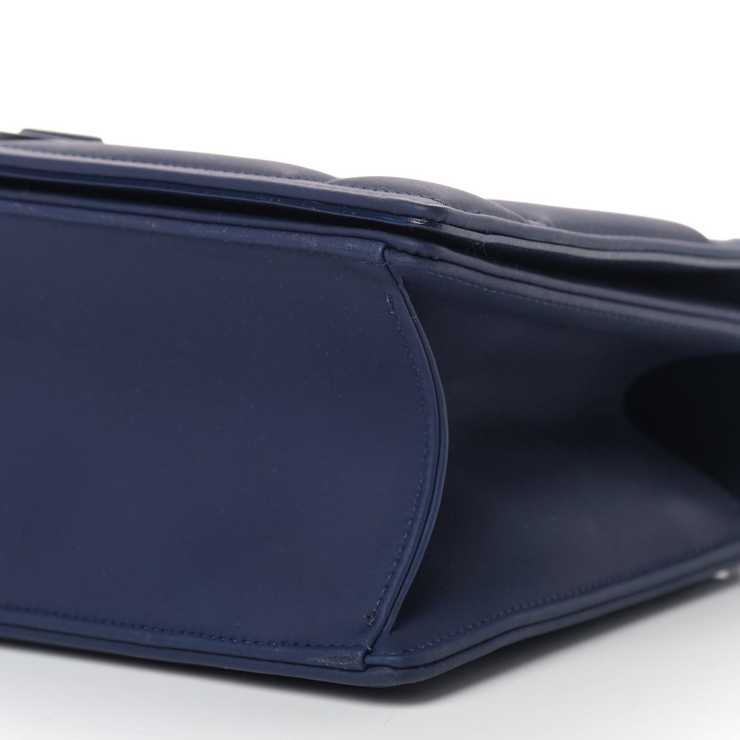 Ultra Matte Calfskin Medium Diorama Flap Bag Indigo