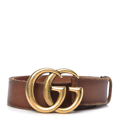 Gucci Faded Calfskin Double G 40mm Belt 90 36 Cuir 1 of 4