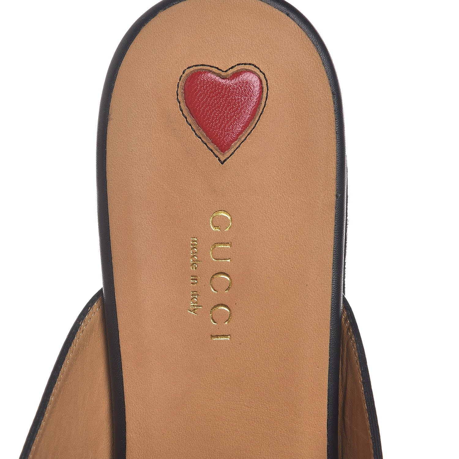 Gucci Calfskin Flower Embroidered Princetown Slippers 40 Black 6 of 11