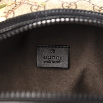 Gucci GG Supreme Monogram Blooms Medium Day Backpack Beige New Military Black 6 of 9