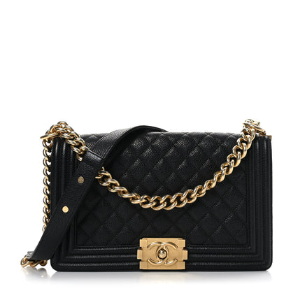 Chanel Caviar Quilted Medium Boy Flap Black 1 of 9