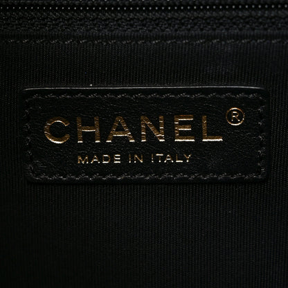 Chanel Calfskin Cerf Executive Shopper Tote Black 6 of 10